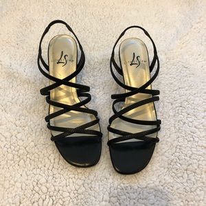 Strappy heeled sandals